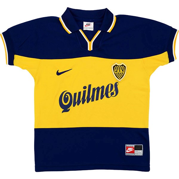 Maillot Football Boca Juniors Domicile Retro 1999 Bleu Jaune